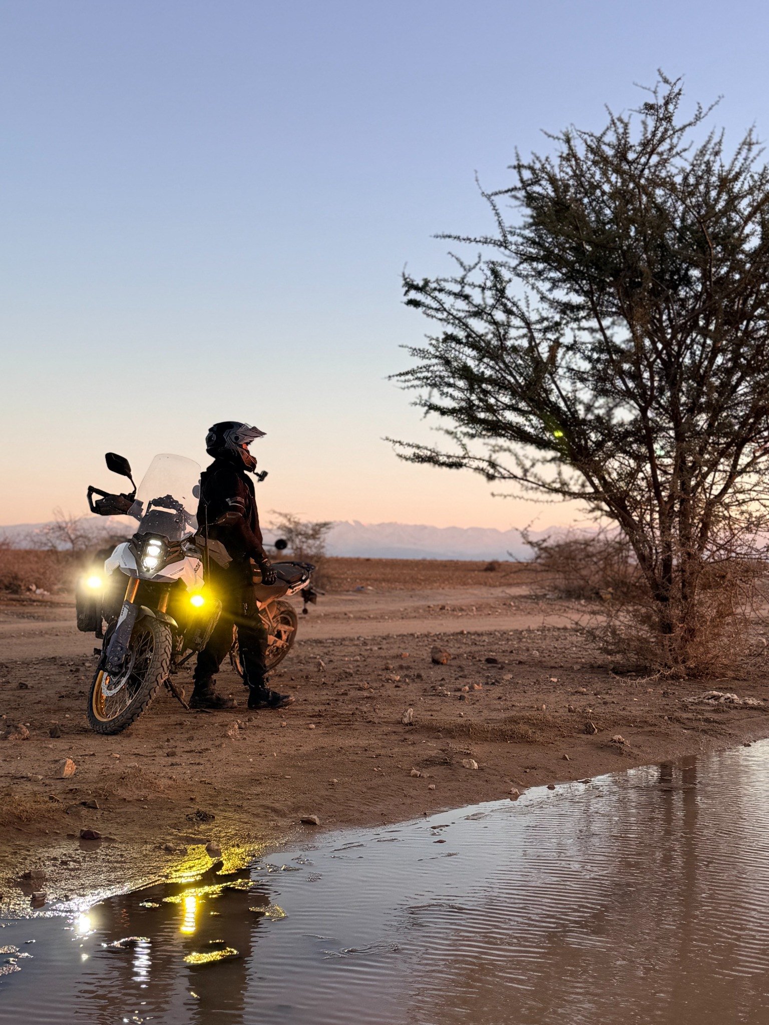 Motorcycle adventure in Agafay Desert